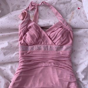 Pale pink formal dress